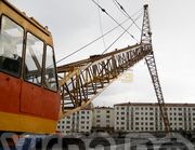 б/у восстановленный гусеничный кран ДЭК-631 в Норильске на строительстве спортивно-развлекательного комплекса «Арена»